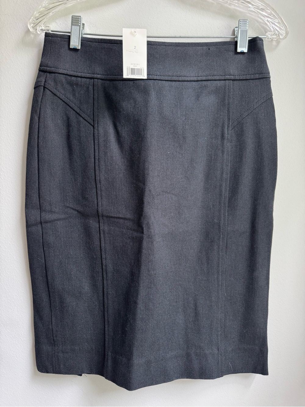 Banana Republic Black Pencil Stretch Skirt with Seamed Panels